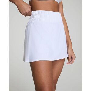 Spanx Shape Activate Skort Size Large White Tennis Golf Athletic Comfy Stretch